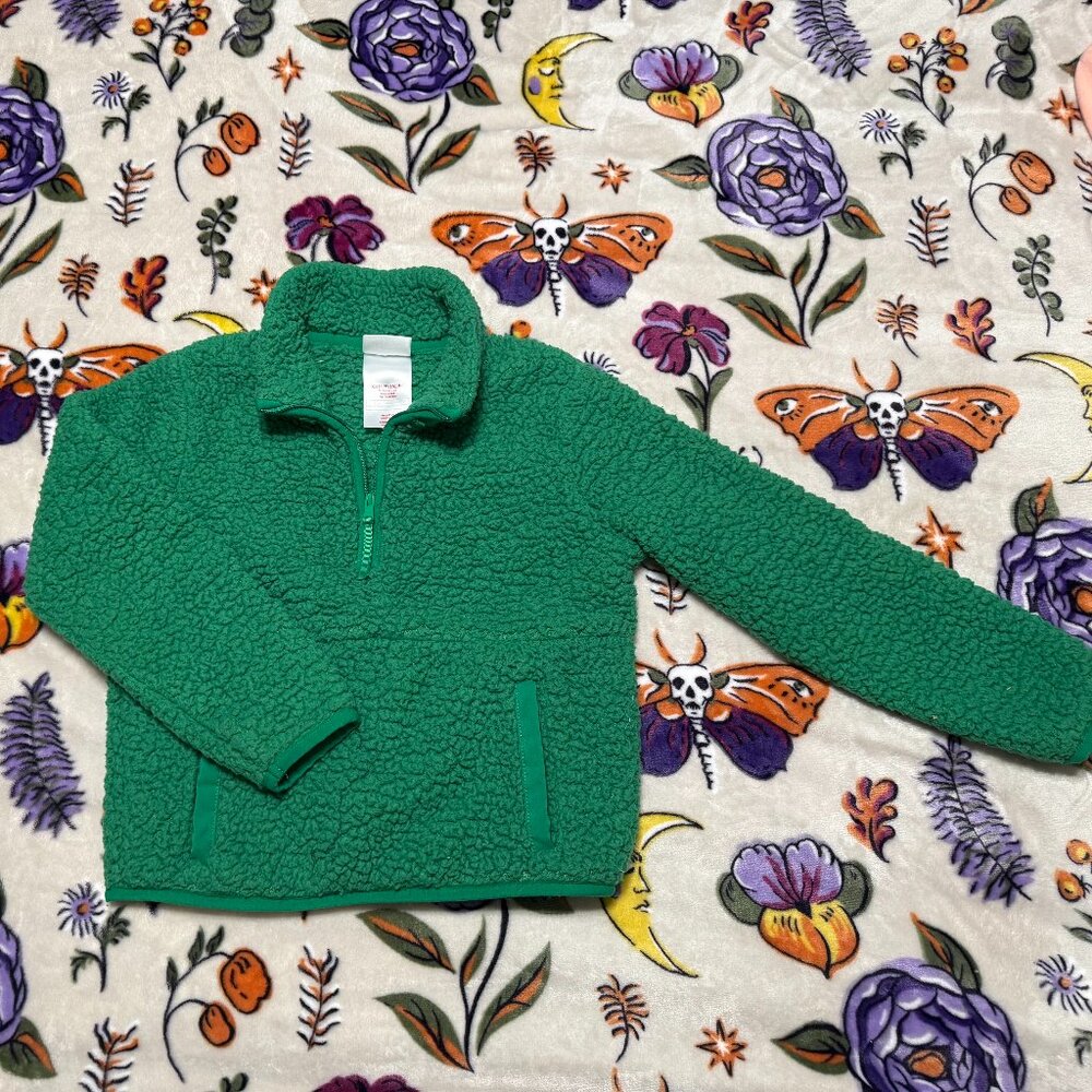 Kids Target-ish Green Sherpa Half-Zip Pullover XS (4/5)‎